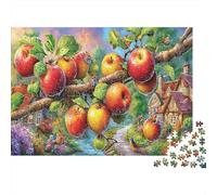 sucursal Apple Rompecabezas 1000 Piezas sucursal Apple Art Print Estéticos Y Desafiantes Decoración del Hogar Regalo para Familiares/Parejas para Adultos Y Niños Mayores 70x50cm/1000pcs