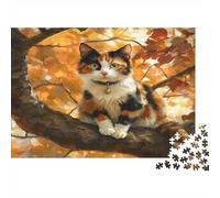 Sucursal de Calico Cat on Rompecabezas 1000 Piezas De Cartón Grueso Rompecabezas Anti Estrés Adultos para Actividades En Familia como Regalo Original 70x50cm/1000pcs