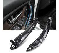 Sucxyor 2PCS Compatible con Tirador Puerta BMW Serie 3 F30 F31 F34 F80 Manija Serie 4 F32 F33 F36 F82 F83 Puxador Porta Interior Izquierdo+Derecha-Fibra de Carbono