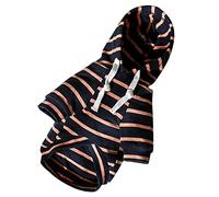 Sudadera a rayas de otoño e invierno para mascotas y perros, ropa cálida para mascotas para perros medianos y niños