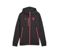 Sudadera AC Milan PUMATECH con capucha y cierre completo para hombre, Accesoiros, Gris, 3XL