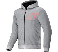 Sudadera Alpinestars Chrome V2 Sport Gris y rojo fluor S