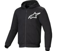 Sudadera Alpinestars con capucha Chrome v2 Sport en Negro, Blanco XL