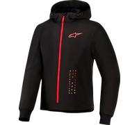 Alpinestars Radium Tech Sudadera con cremallera de moto, negro/rojo, Talla M