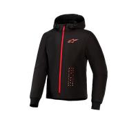 Alpinestars Radium Tech Sudadera con cremallera de moto, negro/rojo, Talla M