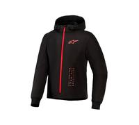 Alpinestars Radium Tech Sudadera con cremallera de moto, negro-rojo, tamaño 2XL para Hombres