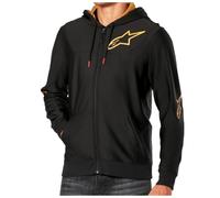 Alpinestars Sudadera con capucha Sessions V3 Negro/Blanco/Rojo Talla L
