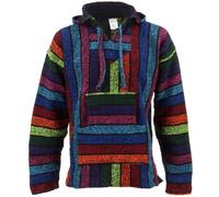 Sudadera Baja Mexicana Jerga Drug Rug Jumper Siesta Surf Hippy Baha Arcoíris