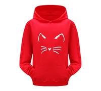 Sudadera Bebe Niña Sudaderas Niña Hoodie Pulóver Manga Larga con Capucha Sweatshirts Bolsillo Moda Casual Color Sólid Primavera Otoño Invierno para 2-11 Años