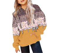 Sudadera Bebe Niña Sudaderas Niña Hoodie Pulóver Manga Larga con Capucha Sweatshirts con Bolsillo Ligero Y Cómodo Color Sólid Primavera Otoño Invierno para 2-12 Años