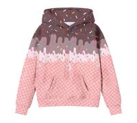 Sudadera Bebe Sudaderas Niña Hoodie Pulóver con Capucha Manga Larga Tops Bolsillo Ligera Deportiva Color Sólid Primavera Otoño Invierno para 2-12 Años