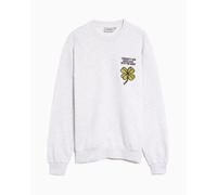 Sudadera bordado Relaxed Carhartt WIP Clover "Good Luck With The Rest" Unisex Gris XXL