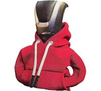 Sudadera Cambio De Marchas, Funda De Cubierta De Palanca De Cambios, Hoodie Car Gear Shift Cover, Sudadera Para Palanca De Cambios, Sudadera Pomo Coche Regalos Interiores (Rojo)