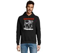 Sudadera Capucha Grupo de Rock música Radioh-Grupo Estilo música (FR/ES, Letras, XXL, Regular, Regular, Negro)