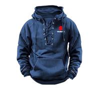 Sudadera capucha hombre Para SU. ZU. KI, Capucha ajustable con cordón, Cómodo para estar en casa, relax y salidas casuales, Estilo(Blue,XXL)