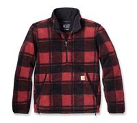 Sudadera Carhartt Forro Polar Color Mela Selvatica/Negro Talla L