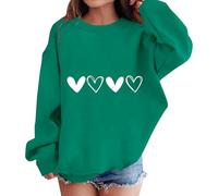 Sudadera casual para niños niña ligera cuello redondo sudaderas de manga larga suave otoño niñas y niñas suéter invierno Y2k chica Sweatshirt Streetwear Elegante color sólido Suéter deportivo, Verde
