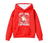 Sudadera Chica Sudaderas Niña Hoodie Pullovers con Capucha Manga Larga Sweatshirt Bolsillo Deportiva Cálida Color Sólid Primavera Otoño Invierno para 4-14 Años