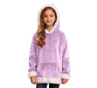 Sudadera Chico Joven - con Capucha De Franela para Color Liso Estilo Pullover Suave Y Cómoda Ideal para Un Look Casual También Disponible En Versión Chaqueta (Light Purple 8-9 Years)