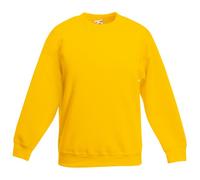 Sudadera clásica infantil Set-in Fruit of the Loom SS201 Amarillo sunflower 12-13 años