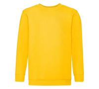 Sudadera clásica infantil Set-in Fruit of the Loom SS201 Amarillo sunflower 9-11 Años