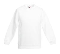 Sudadera clásica infantil Set-in Fruit of the Loom SS201 Blanco blanco 14-15 años
