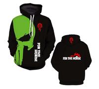 Sudadera con Capucha 3D para Hombre Abrigos Estampados The H.or.d.e Prendas Vestir Exteriores Chaqueta Deportiva Sudaderas De Manga Larga-C||s