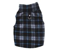 Sudadera con capucha a cuadros para perro, ropa suave y transpirable para mascotas con diseño elástico y bolsillo, varios colores para uso en interiores y exteriores, adecuada para caminar diariamente