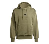 adidas Hombre Essentials FEELCOZY Fleece Hoodie, Olive strata/Black, S