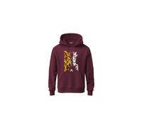 Sudadera con capucha ADRO para hombre con estampado del anime Naruto Uzumaki, 100 % algod n de 340 g/m , c lida y suave. (H23-M-NRR-MR_Granate_L)