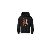 Sudadera con capucha ADRO para hombre con estampado del anime Naruto Uzumaki, 100 % algod n de 340 g/m , c lida y suave. (H23-M-NRR-BL_Negro_2XL)