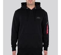 ALPHA INDUSTRIES Back Camo Print Sudadera, Negro (Black/White Camo-615), S para Hombre