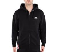 Alpha Industries Basic Small Logo Zip Hoodie Sudaderas con capucha Talla XL - Negro