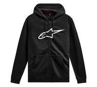 Sudadera con capucha Alpinestars Ageless Zip 3 negro-blanco 2XL