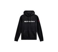 Alpinestars Linear Wordmark Hoodie V3 Sudadera, Negro/Rojo/Blanco, XXL para Hombre