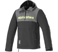 Sudadera Con Capucha ALPINESTARS Sherpa - Gris Alquitran/Negro / Amarillo