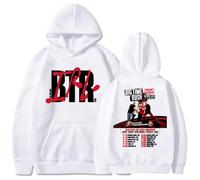 Sudadera con Capucha Big Time Rush Tour 2026 | Estilo Urbano Unisex | Otoño Manga Larga | Moda Streetwear (59056-Blanco,L)
