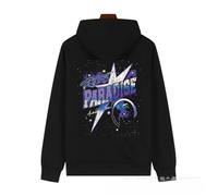 Sudadera con Capucha Blanca para Hombres, Cabeza Anatómica Y Gráfico De Llama con Texto E Impresión De Estrellas, Sudadera con Capucha con Bolsillo Delantero,-color01||s