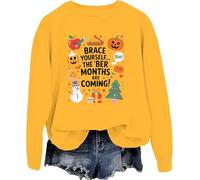 Sudadera con capucha Brace Yourself The Ber Months Are Coming Brace Yourself The Ber Months Are Coming, Amarillo-y, XL