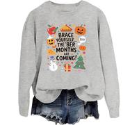Sudadera con capucha Brace Yourself The Ber Months Are Coming Brace Yourself The Ber Months Are Coming, Gris-y, S