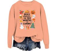 Sudadera con capucha Brace Yourself The Ber Months Are Coming Brace Yourself The Ber Months Are Coming, Naranja-y, XXL