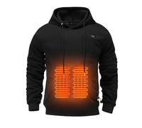 Sudadera con Capucha calefactable 11 Zonas calefactoras 3 Niveles Temperaturas, USB Holdie Térmico Eléctrico para Hombres y Mujeres Sudadera climatizada con calentada