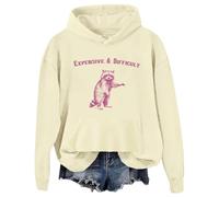 Sudadera con capucha cara y difícil, sudadera con capucha de mapache cara y difícil, sudadera con capucha cara y difícil, Khika, S