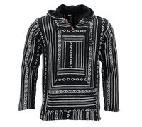 Sudadera con Capucha Cárdigan Gheri Algodón Baja sin Forro Hippy Chaqueta Jersey