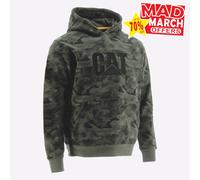 Sudadera Con Capucha Casual De Camo Para Hombre Caterpillar