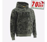 Sudadera Con Capucha Casual De Camo Para Hombre Caterpillar