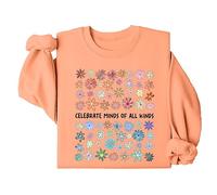 Sudadera con capucha Celebrate Minds Of All Kinds Celebrate Minds Of All Kinds, Naranja-1, L