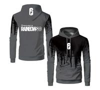 Sudadera con Capucha Cómoda para Hombre Chaqueta Deportiva R.a.in.bo.w S.IX S.ie.g.e De Manga Larga Uso Urbano Primavera Y Otoño-HuiSe||s