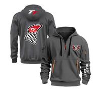 Sudadera con Capucha Cómoda para Hombre I.s.l.e. of M.a.n T..T Jersey Media Cremallera Ropa Calle Primavera Y Otoño Abrigos De Manga Larga-SHSe||s