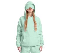 Sudadera con capucha con antifaz integrado, unisex, para niños, cómodo modo avión, sudadera con capucha de viaje, sudadera con capucha para niñas y niños, sudadera de gran tamaño, verde menta, 12-13